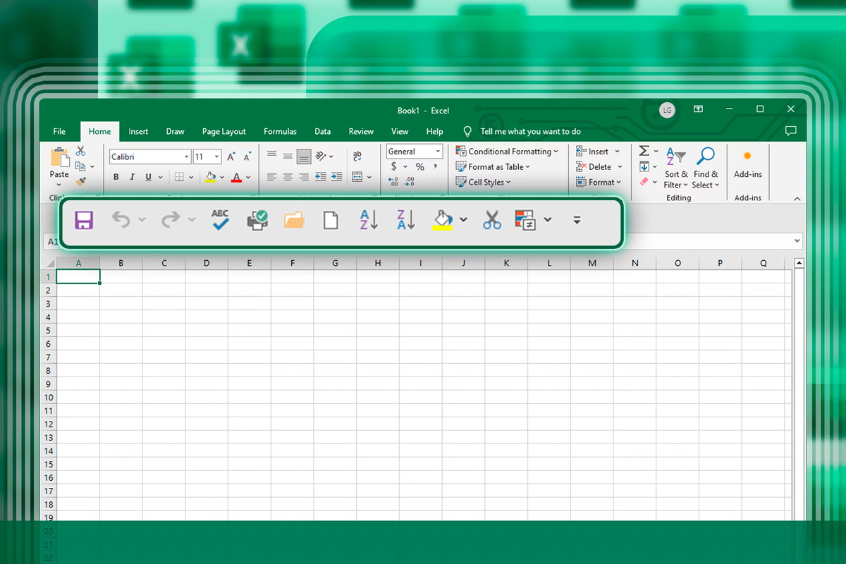 Excel 表格编辑界面截图：功能区与工作表网格